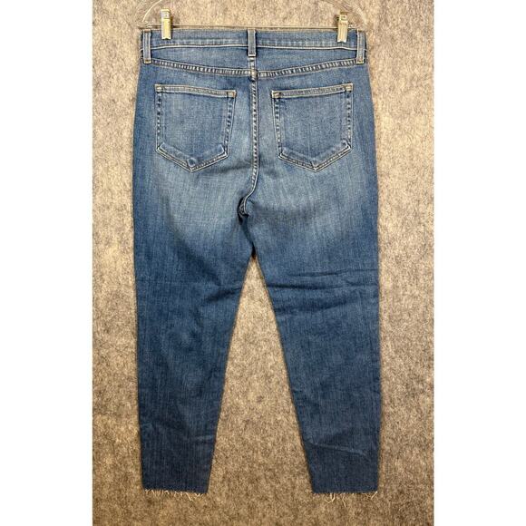 L'AGENCE El Matador High Rise Raw Hem Slim Fit Size 30 Stretch Blue Jeans EUC - Picture 4 of 9